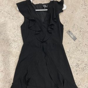 NWT black ruffle dress (Small)